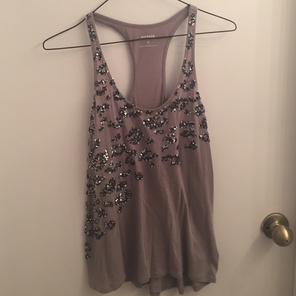 Cheetah sequin tank - Picture 1 of 1