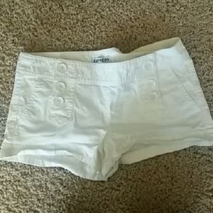 White size 2 express shorts