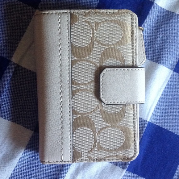 Beige Coach wallet