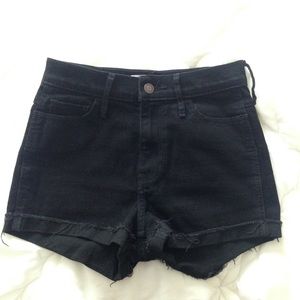 Black High Waisted Shorts