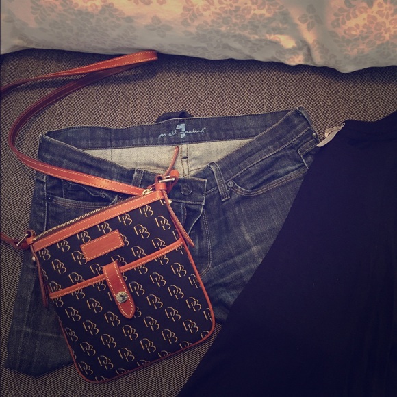Dooney & Bourke "Letter Carrier" crossbody bag.