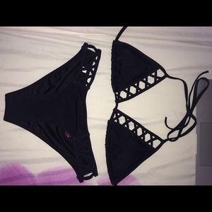 Black Victoria secret bikini