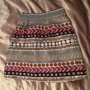Glistened Geo Mini Skirt
