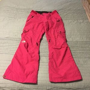 North Face pink ski pants. Size Small.