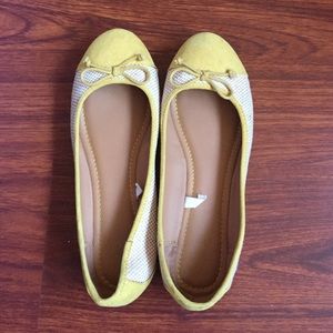 Merona mustard ballet flats