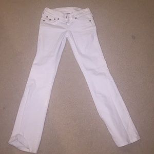 BRAND NEW True Religion white jeans