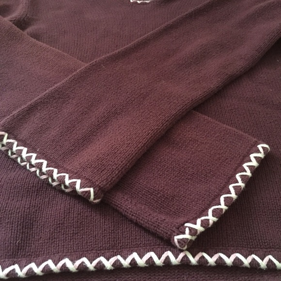 H&M burgundy hooded sweater size 6 (European), XS - Picture 4 of 4