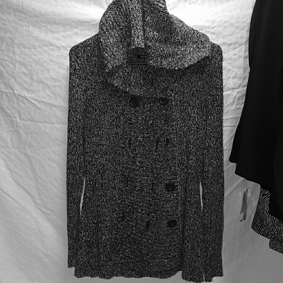 Button up sweater/hooded cardigan
