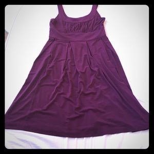 Purple a-line dress