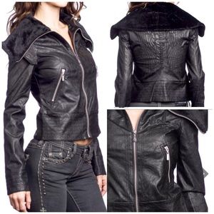 Nwot sinful motorcycle style jacket size Small