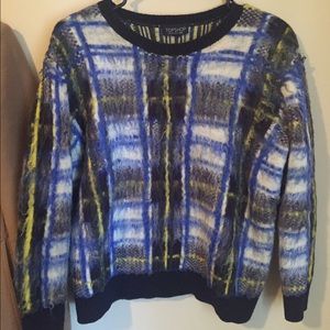 Topshop Sweater, neon multicolor, size 2