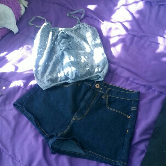 High wasted shorts