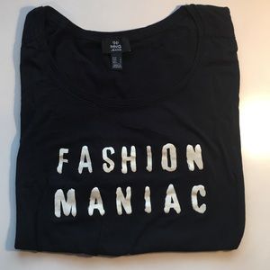MNG by Mango T-Shirt Fashion Maniac Black Sz L