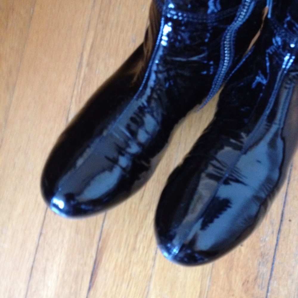 Miu Miu (Prada) Patent Leather Tall Boots - Picture 5 of 7
