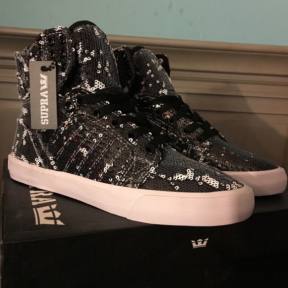 SOLD Flash sale High top sequins supra - Picture 2 of 4