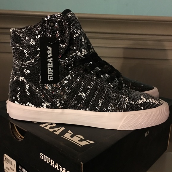 SOLD Flash sale High top sequins supra - Picture 3 of 4