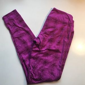 Hot Pink and Magenta Workout Leggings Sz S