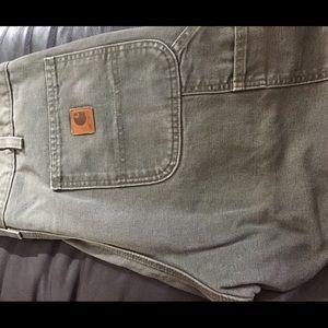 Carhartt flannel lined work dungarees