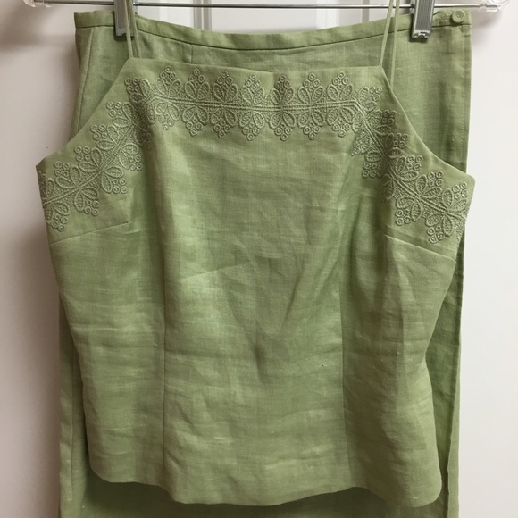 Como linen two piece dress. Size 4.