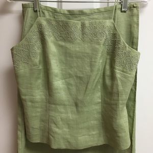 Como linen two piece dress. Size 4.