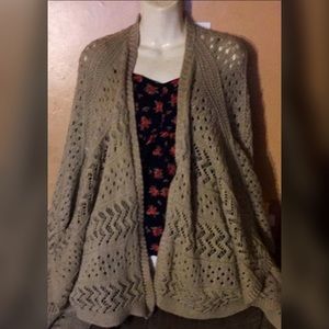 Batwing knitted oversized sweater