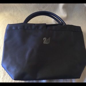 New Swarovski Blue Satin Bag