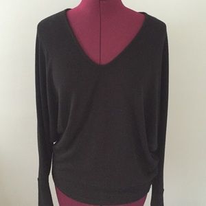 Black dolman sleeve sweater- size S