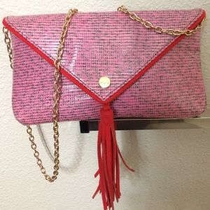 Pretty Ships Pink Clutch