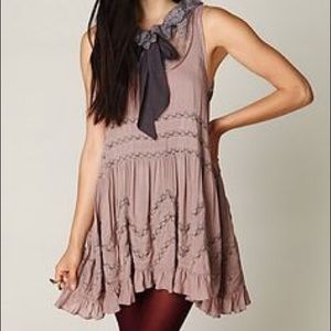 Free People Lavender Trapeze Dress