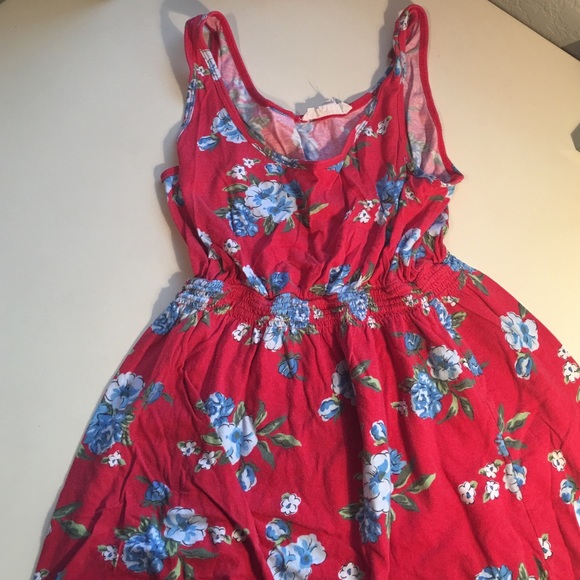 Forever 21 Red Floral Tunic Sz S