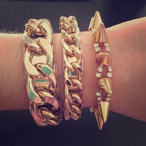 3 Gold Bracelets