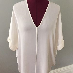 Vince double V silk caftan- size S