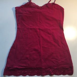 Express Sexy Stretch Red Lace Bra Cami Sz S