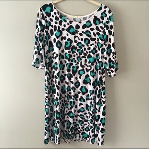 Leopard dress.