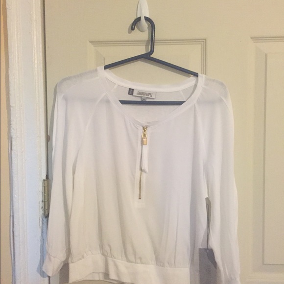 Jennifer Lopez White Blouse
