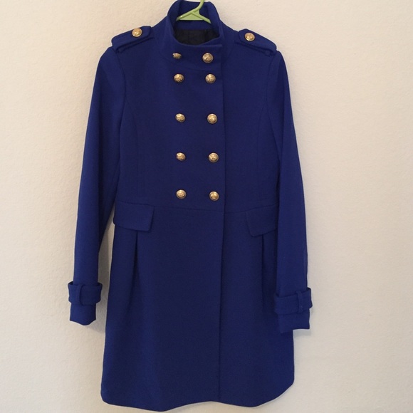 SALE!! ZARA military royal blue coat