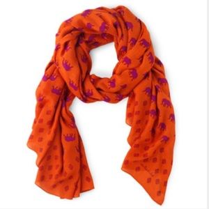 Stella and Dot orange elephant scarf