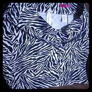 Zebra print skirt