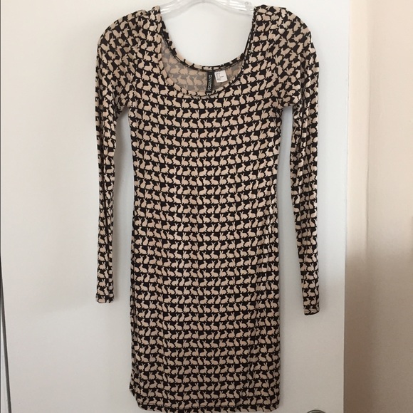 Bunny long sleeve spandex dress