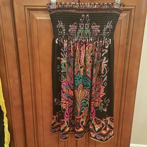 Mini strapless dress