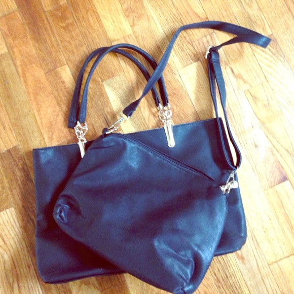 Faux Leather Purse and Crossbody Bag Insert