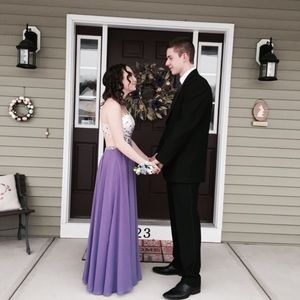 Purple prom dress