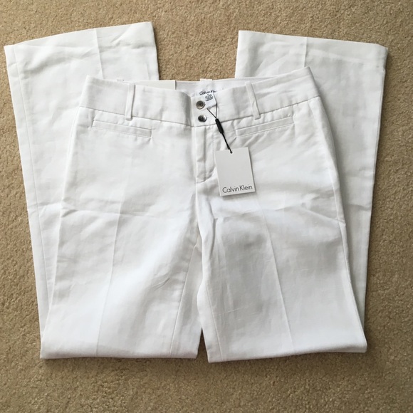 NWT Calvin Klein White Pants