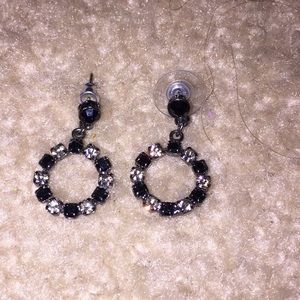 Black diamond earrings