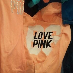 Vs pink zip hoodie and pants