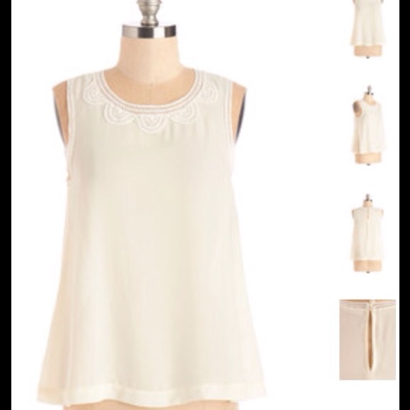 White delicate Modcloth tank