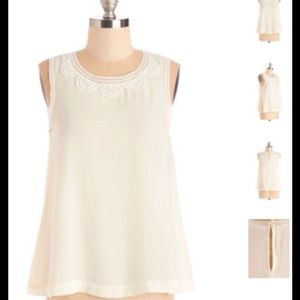 White delicate Modcloth tank
