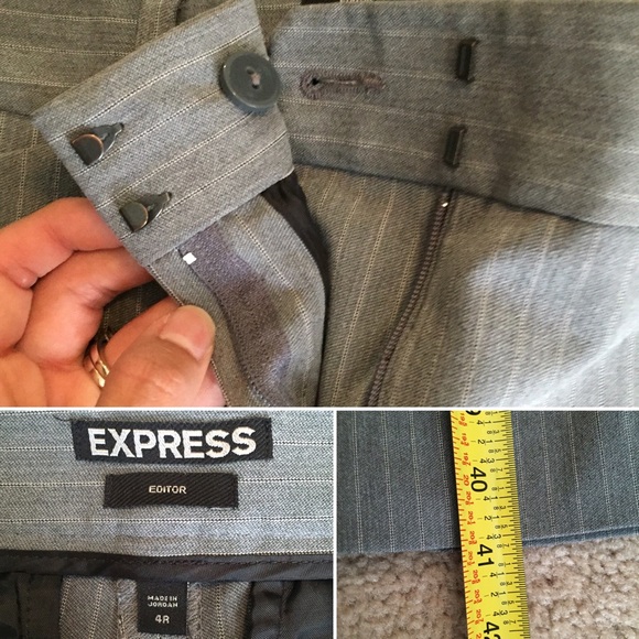 🚫SOLD IN BUNDLE!🚫Chic grey pinstripe slacks - Picture 4 of 6