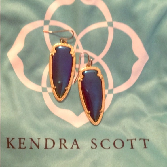 Kendra Scott iridescent arrow earrings