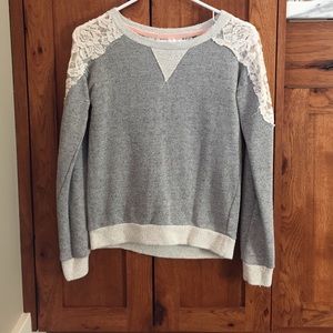 Lace sweatshirt